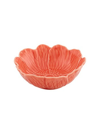 Bordallo Pinheiro Anemone Flower Bowl, Coral