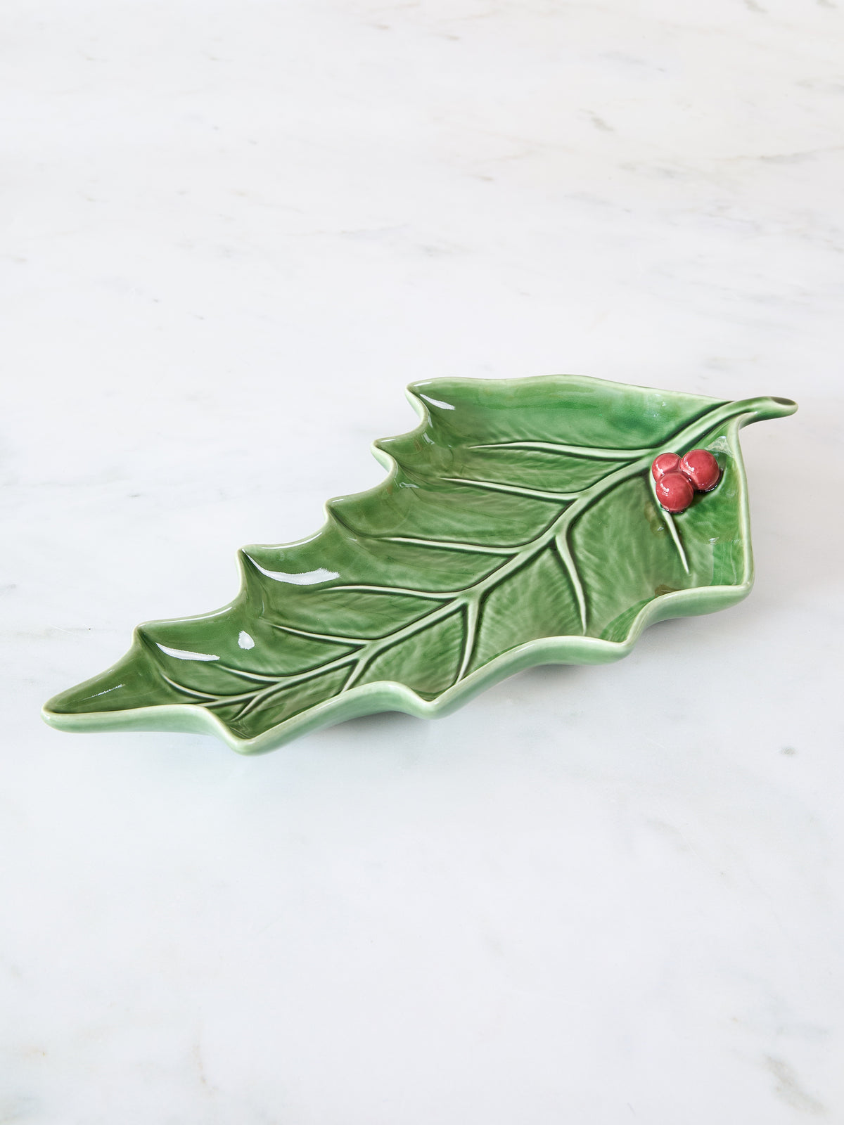 Bordallo Pinheiro Holly Platter, Large