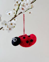Lottie The Ladybird Handmade Felt Christmas Decoration