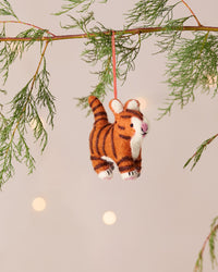 Colin the Cat Handmade Felt Christmas Decoration