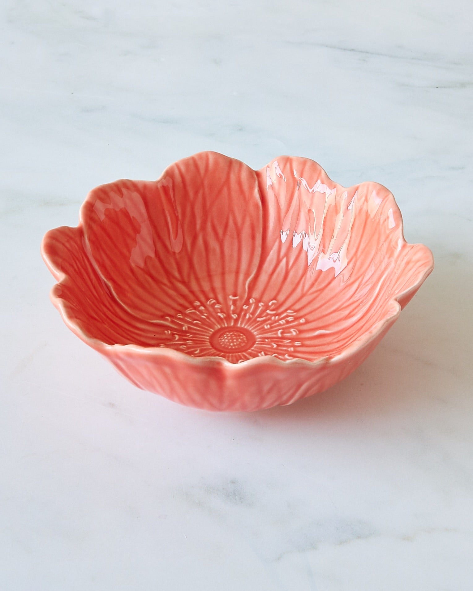 Bordallo Pinheiro Anemone Flower Bowl, Coral – Dan Cooper Garden