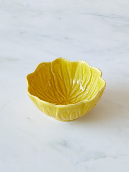 Bordallo Pinheiro Buttercup Flower Bowl, Yellow