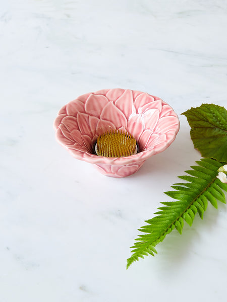 Dahlia Bowl & Medium Flower Frog Bundle