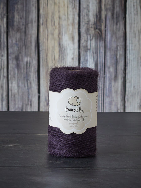 Twool Sustainable Wool Garden Twine, Purple