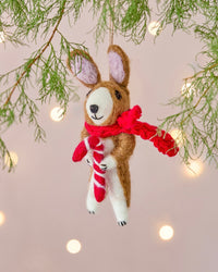 Cinnamon the Rabbit Handmade Felt Christmas Decoration