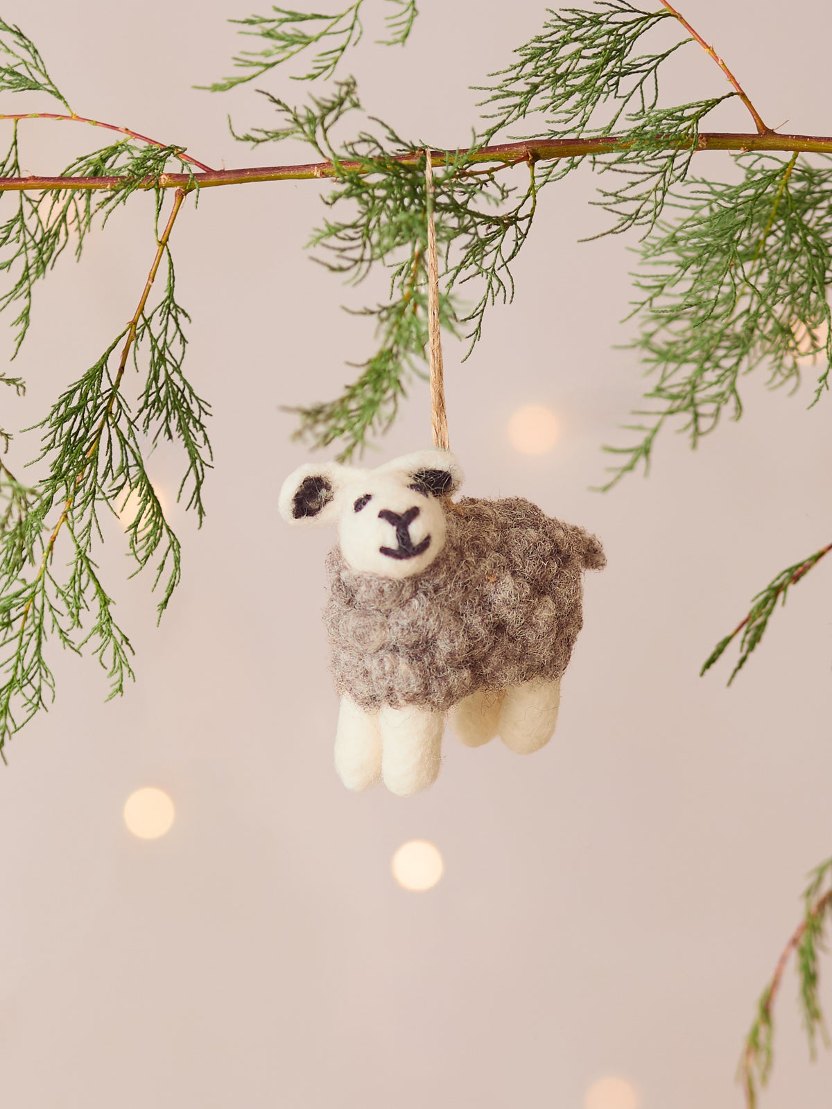 Hal the Herdwick Sheep Handmade Felt Christmas Decoration