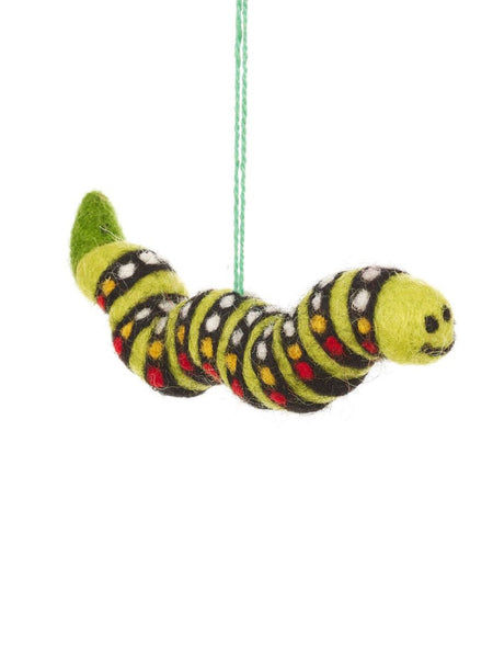 Carl the Caterpillar Handmade Felt Decoration