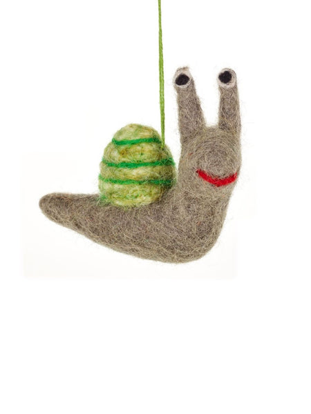 Shelby the Snail Handmade Felt Decoration