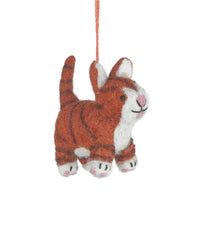 Colin the Cat Handmade Felt Christmas Decoration