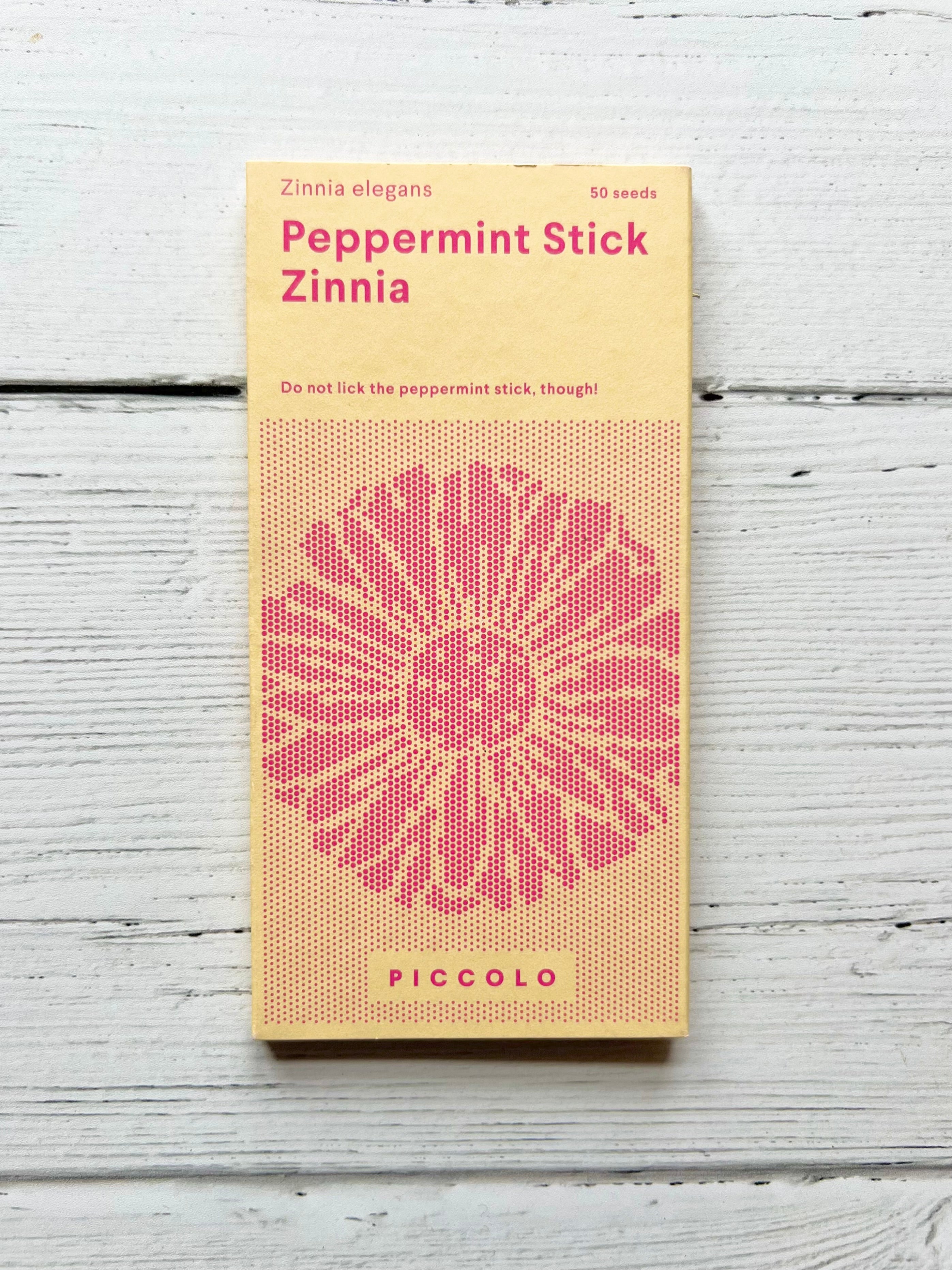 Piccolo Seeds Zinnia 'Peppermint Stick' Dan Cooper Garden