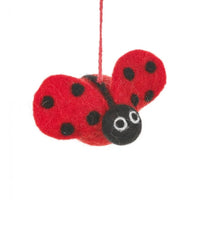 Lottie The Ladybird Handmade Felt Christmas Decoration