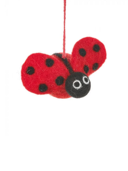 Lottie The Ladybird Handmade Felt Christmas Decoration