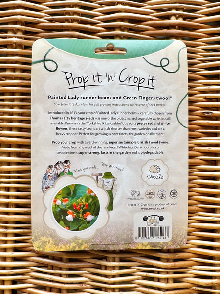 Twool Prop it ‘n’ Crop it - Runner Bean 'Painted Lady'