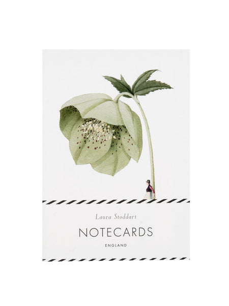 Laura Stoddart Green Flowers Notecards