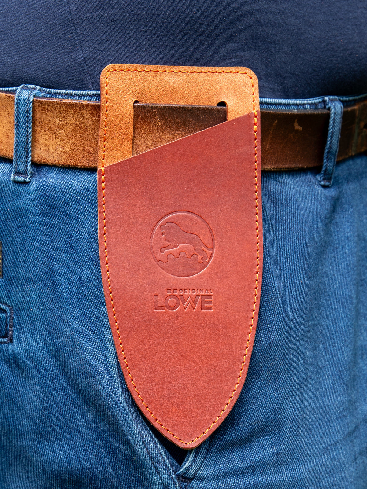 Original LÖWE Leather Holster and Blade Protector