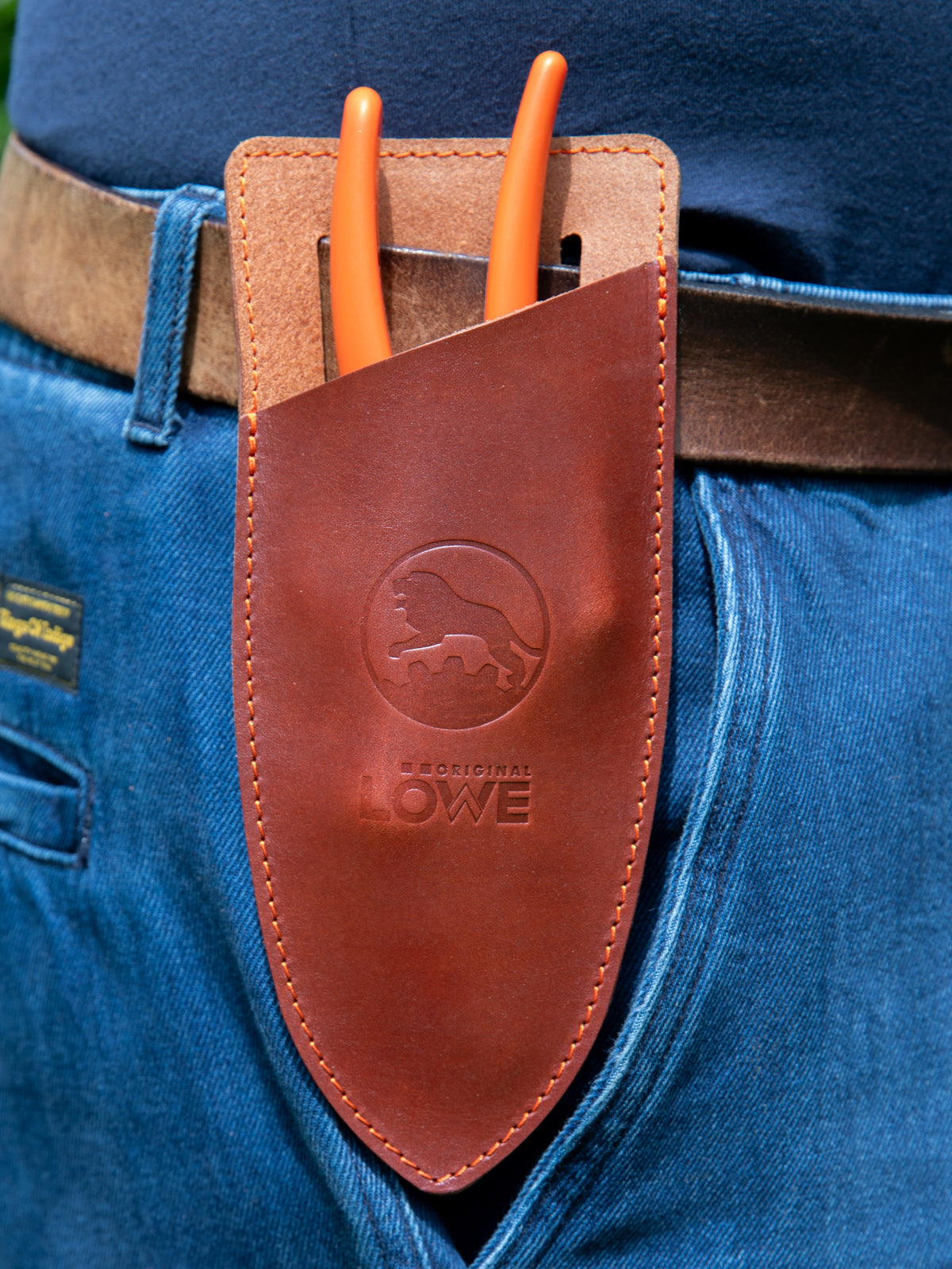 Original LÖWE Leather Holster and Blade Protector