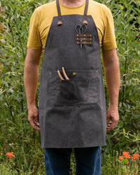 Signature Gardening Apron, Gunmetal Grey