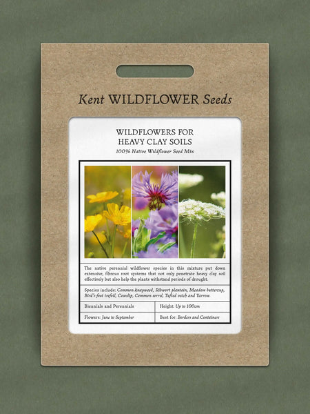 Kent Wildflower Seeds - Wildflower Mix for Heavy Clay Soils