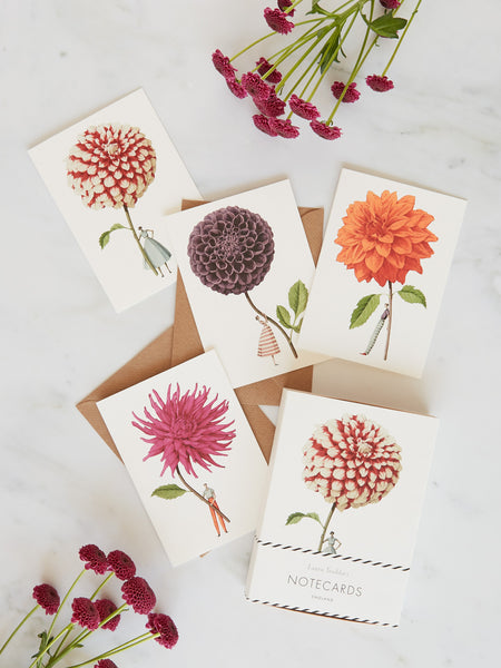 Laura Stoddart Dahlia Notecards