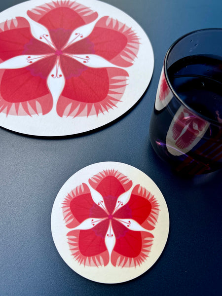 Jenny Duff Dianthus Coaster