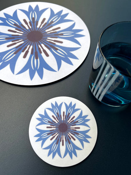 Jenny Duff  Cornflower Coaster