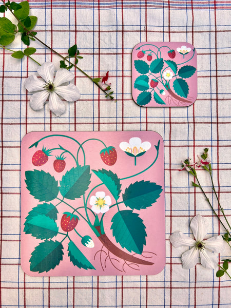 Jenny Duff Strawberry Table Mat