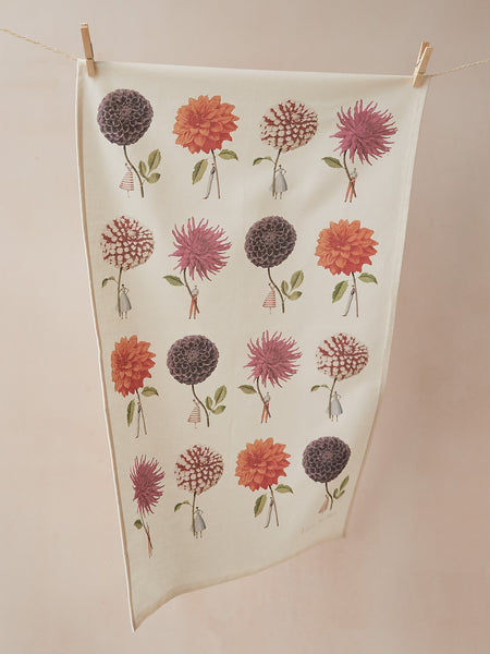 Laura Stoddart Dahlia Tea Towel