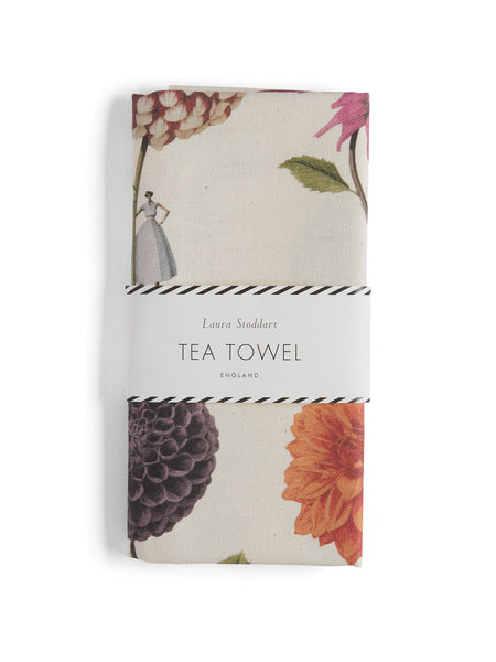 Laura Stoddart Dahlia Tea Towel