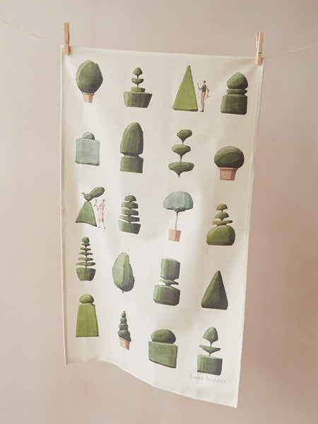 Laura Stoddart Top Topiary Tea Towel