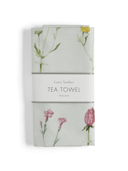 Laura Stoddart Wild Flowers Tea Towel