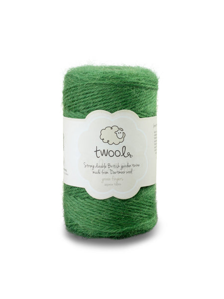 Twool Sustainable Wool Garden Twine, Green