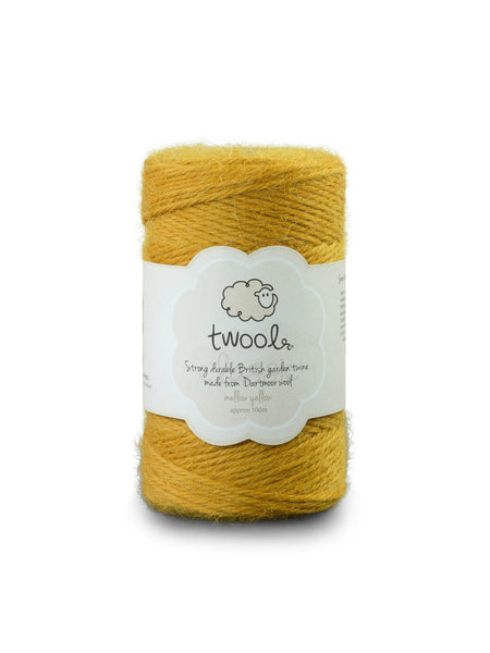 Twool Sustainable Wool Garden Twine, Yellow