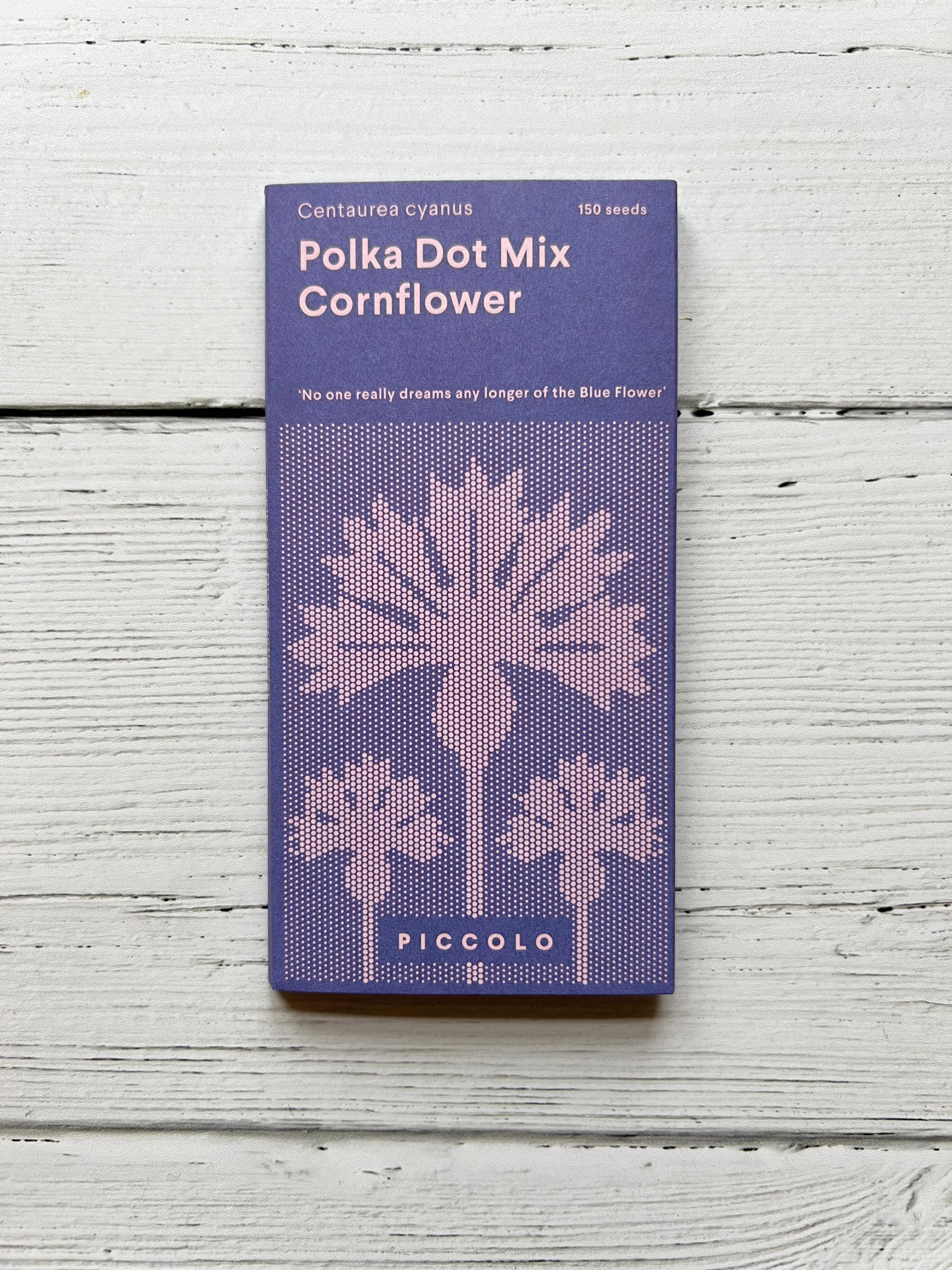 Piccolo seeds - CORNFLOWER 'Polka Dot Mix' – Dan Cooper Garden