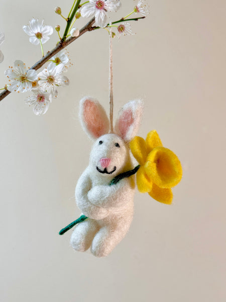 Delilah Bunny Handmade Felt Easter Decoration