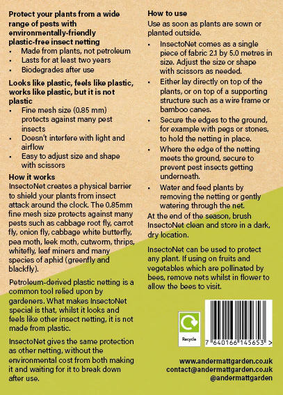 Insectonet Plastic-Free Insect Net