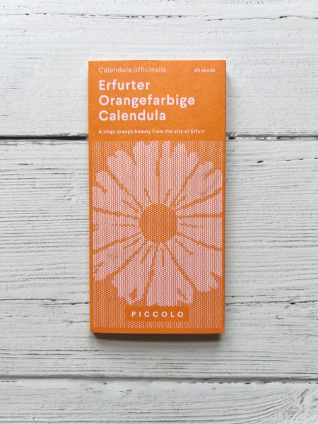 PICCOLO SEEDS - CALENDULA 'Erfurter Orangefarbige'