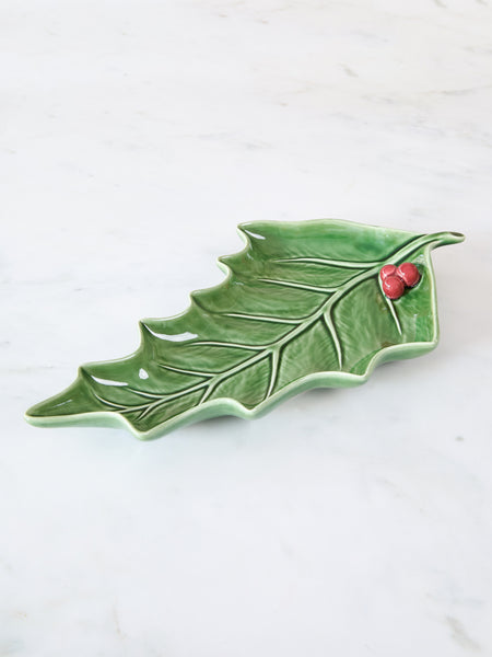 Bordallo Pinheiro Holly Platter, Large