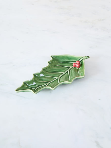 Bordallo Pinheiro Holly Platter, Small