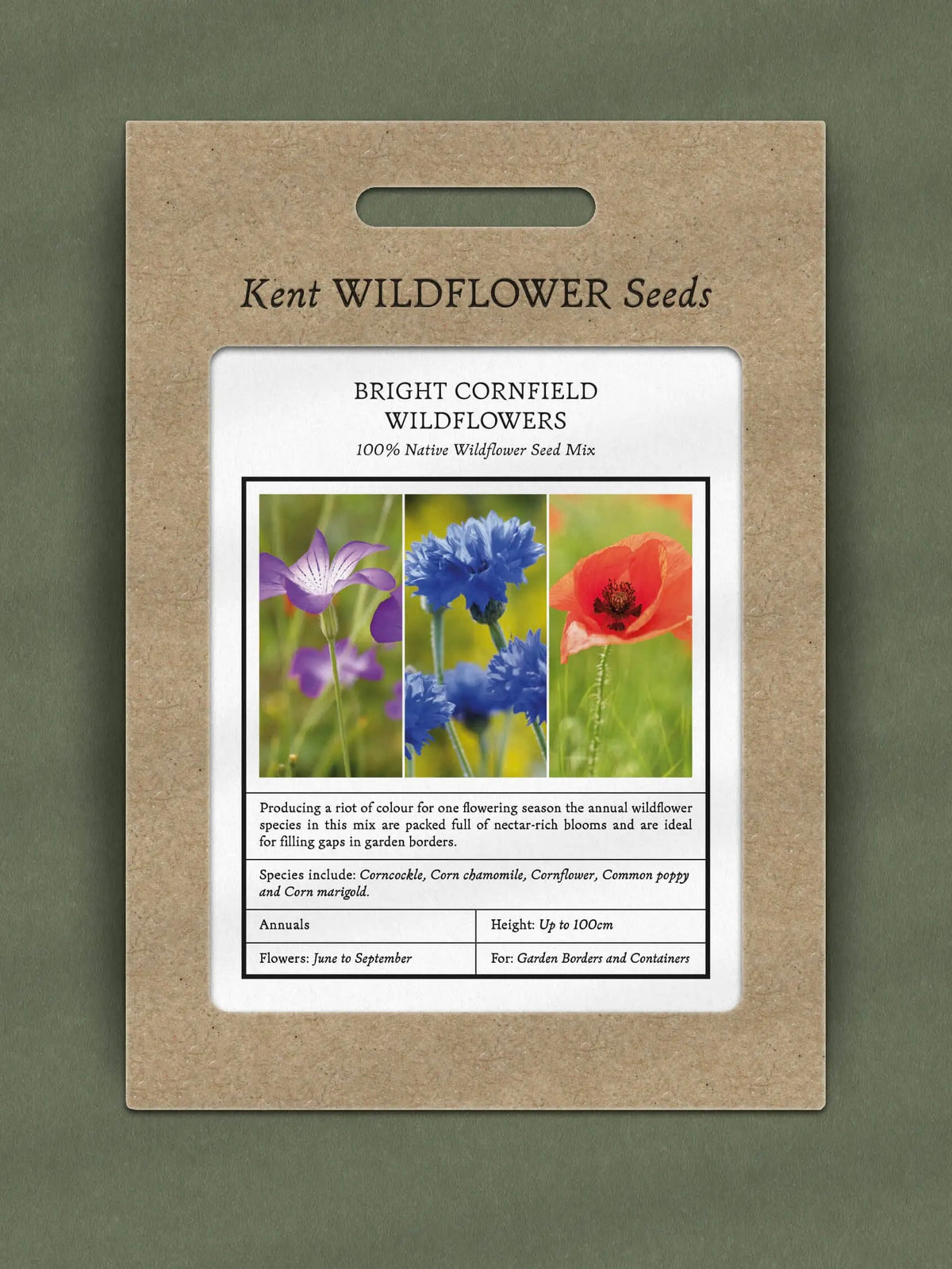 Kent Wildflower Seeds - Bright Cornfield Annuals Mix