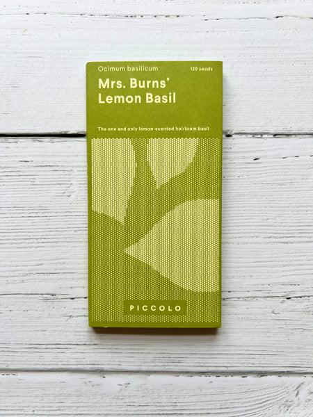 PICCOLO SEEDS - BASIL 'Mrs Burns' Lemon'