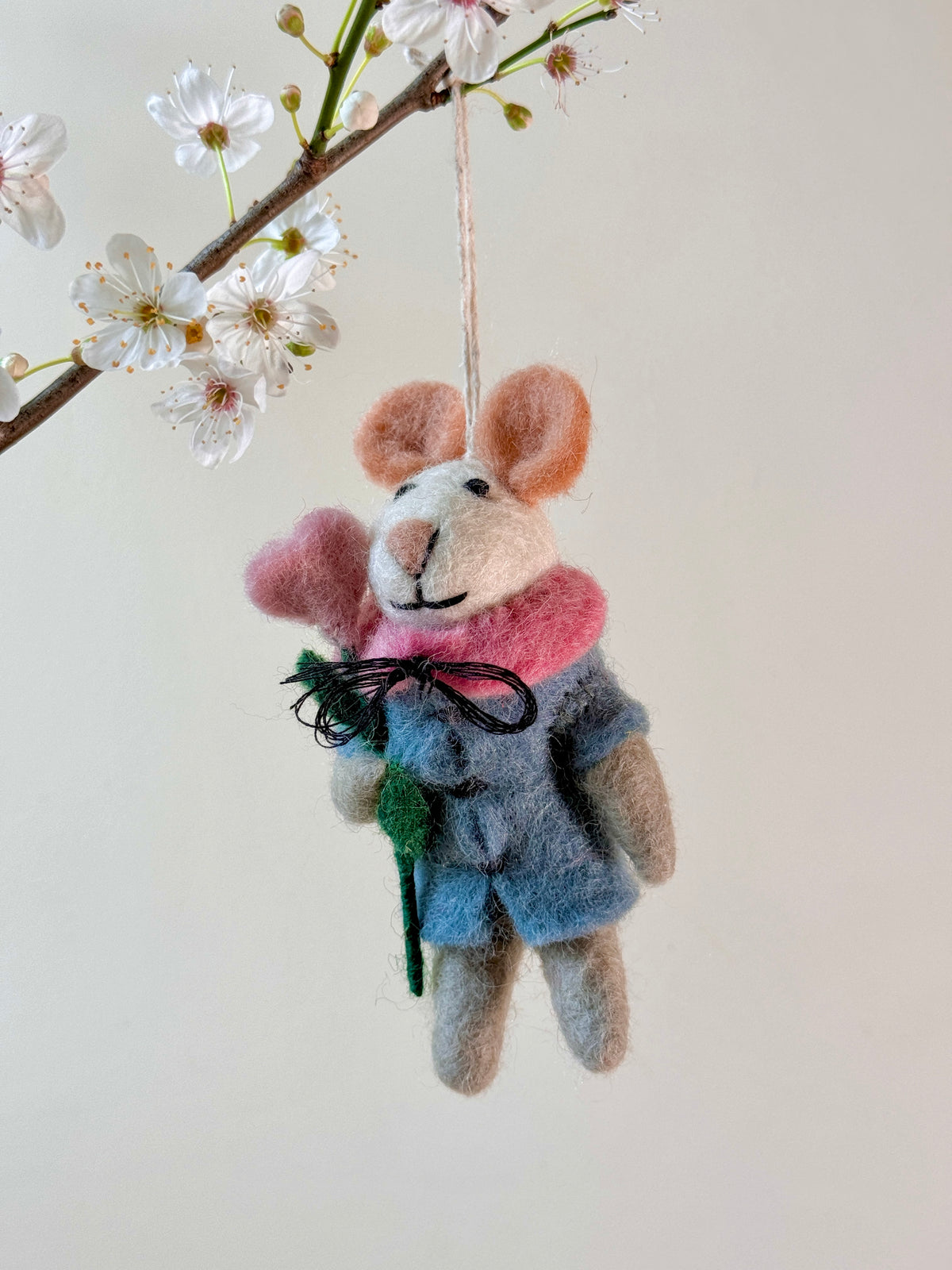 Maisie Mouse Handmade Felt Easter Decoration