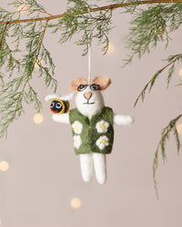 Isaac the Mouse Handmade Felt Decoration
