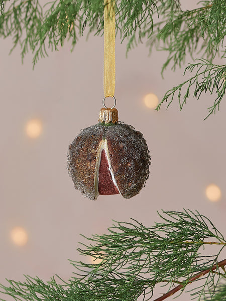 Squirrel Christmas Ornament, Handmade Felt Christmas Ornament