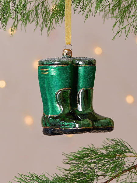 Dan Cooper Garden Wellington Boots Christmas Decoration