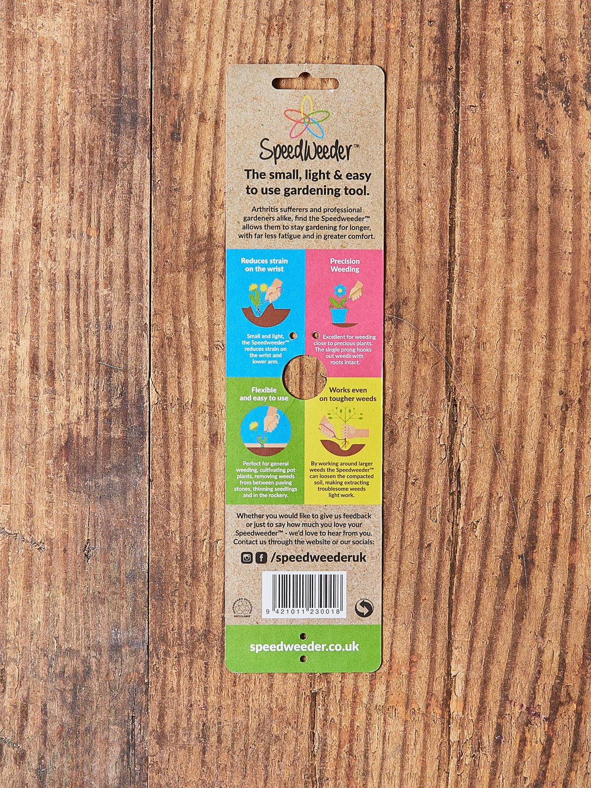 Speedweeder Lightweight Weeding Tool, Green