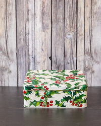 Emma Bridgewater Holly Deep Rectangular Tin