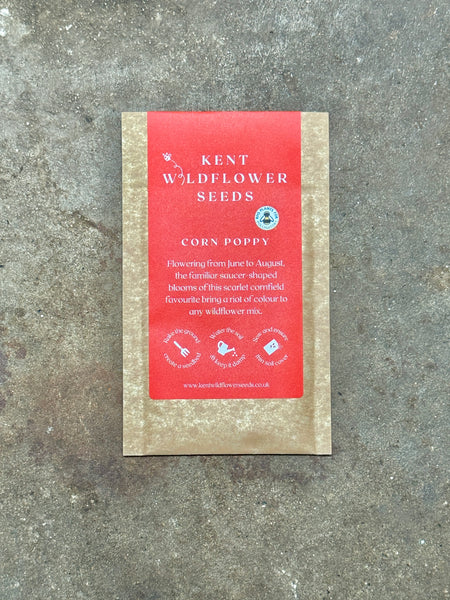 Kent Wildflower Seeds - Corn Poppy (Papaver rhoeas)