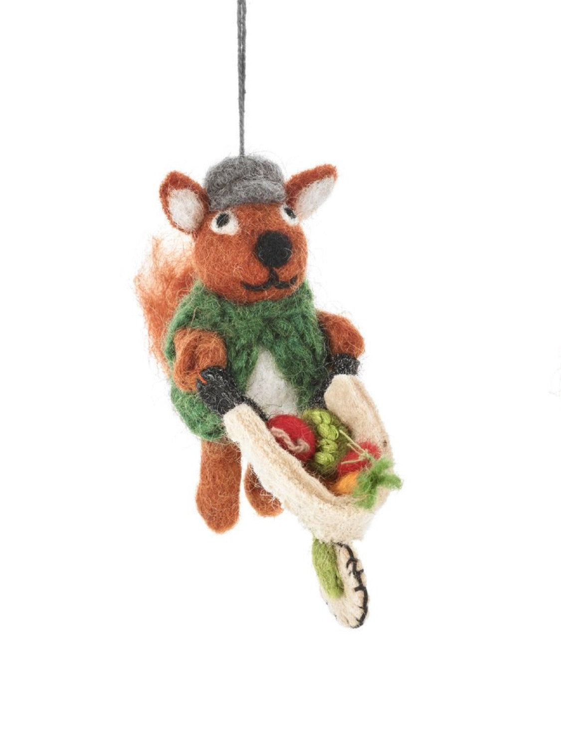 Foster the Gardening Fox Handmade Felt Christmas Decoration