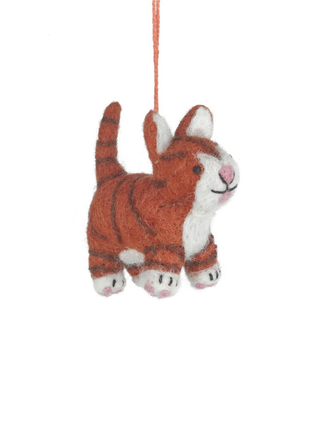 Colin the Cat Handmade Felt Christmas Decoration