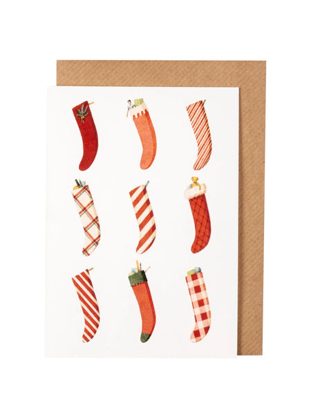 Laura Stoddart Christmas Stockings Christmas Cards, Pack of 10